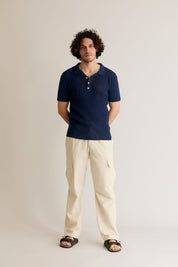 OLIVER - Organic Cotton Polo Top Dark Navy - Ecomarket.com
