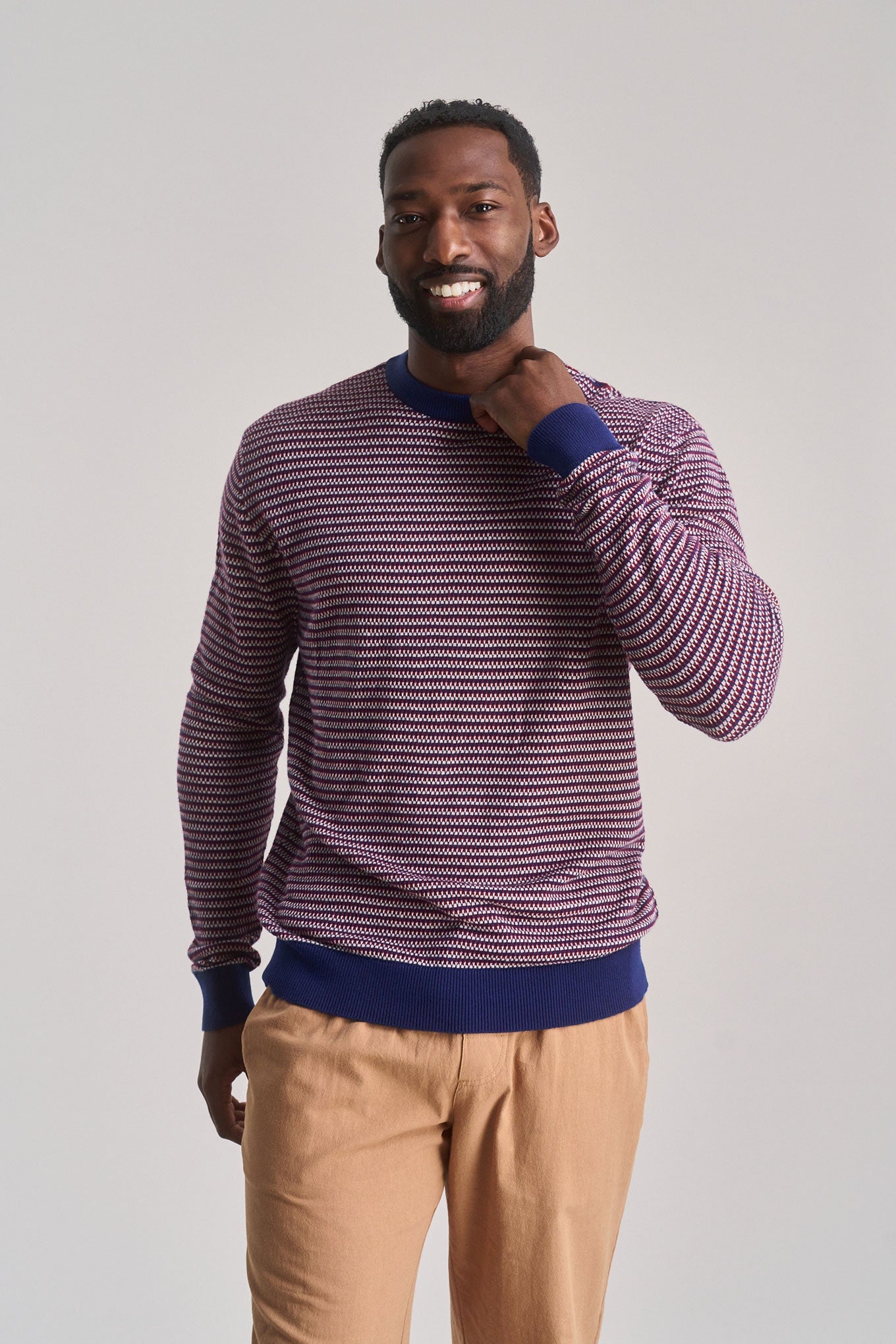 OPAL - Organic Cotton Jumper - Navy - Ecomarket.com