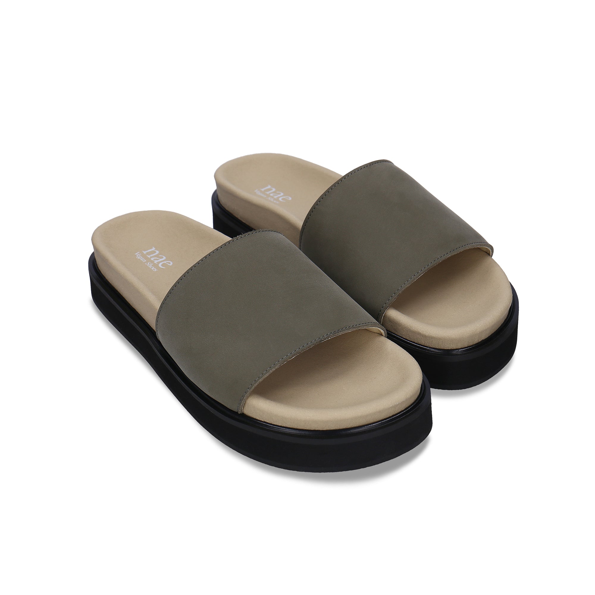 OKINA Vegan Sandals in Green - Ecomarket.com