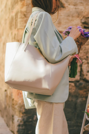 Totissimo shoulder bag - Stone - Ecomarket.com