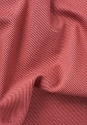 SONNIA | Cropped Ribbed Top in Organic Cotton in red wood - Ecomarket.com