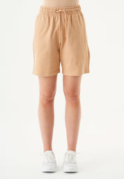 SHEYMA | Sweat Shorts in 100% Organic Cotton in beige - Ecomarket.com