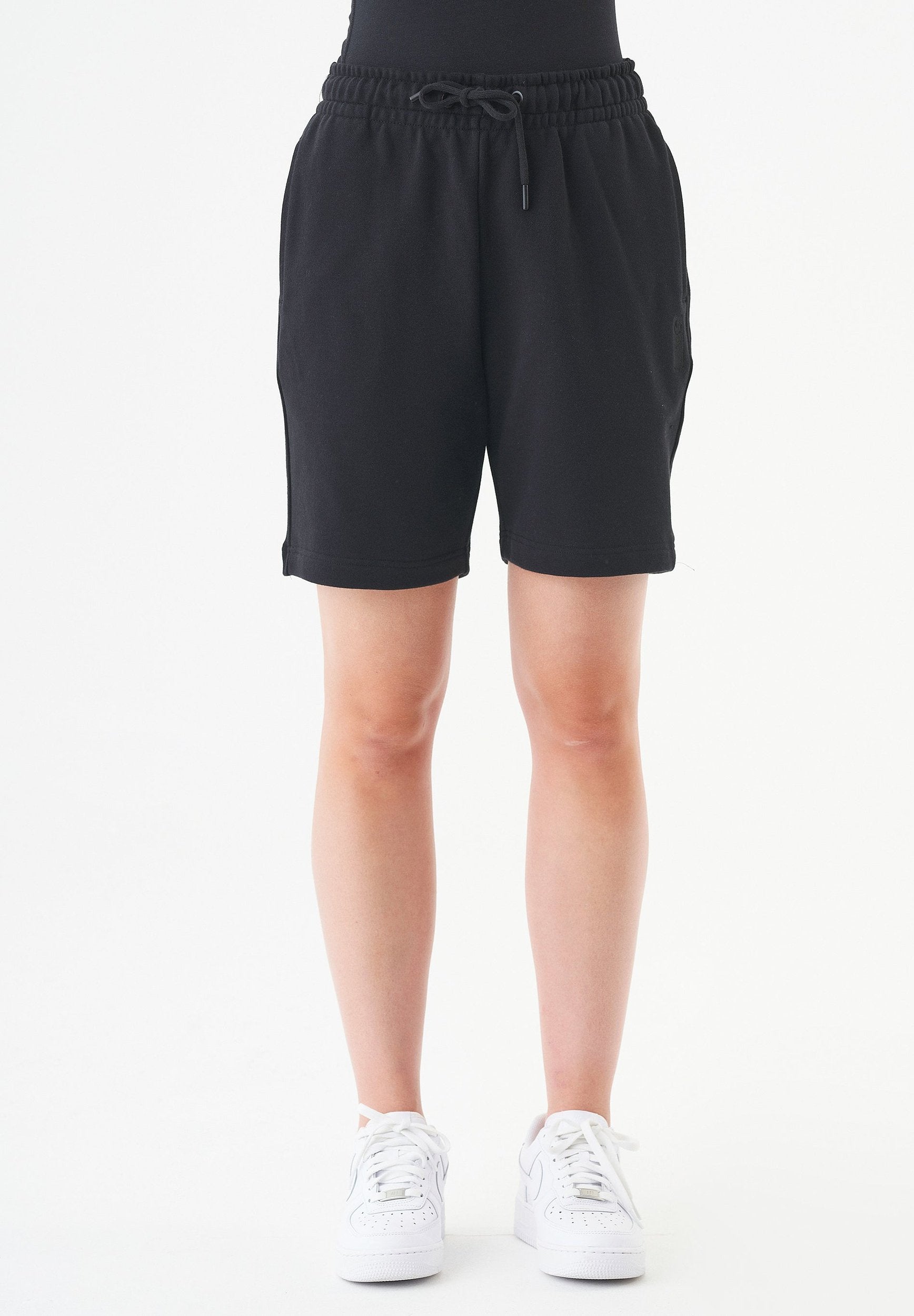 SHEYMA | Sweat Shorts in 100% Organic Cotton in black - Ecomarket.com