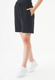 SHEYMA | Sweat Shorts in 100% Organic Cotton in black - Ecomarket.com