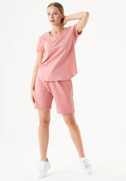 SHEYMA | Sweat Shorts in 100% Organic Cotton in blush - Ecomarket.com