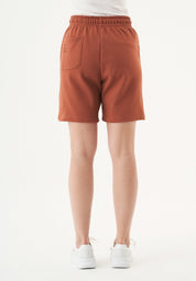 SHEYMA | Sweat Shorts in 100% Organic Cotton in cinnamon - Ecomarket.com