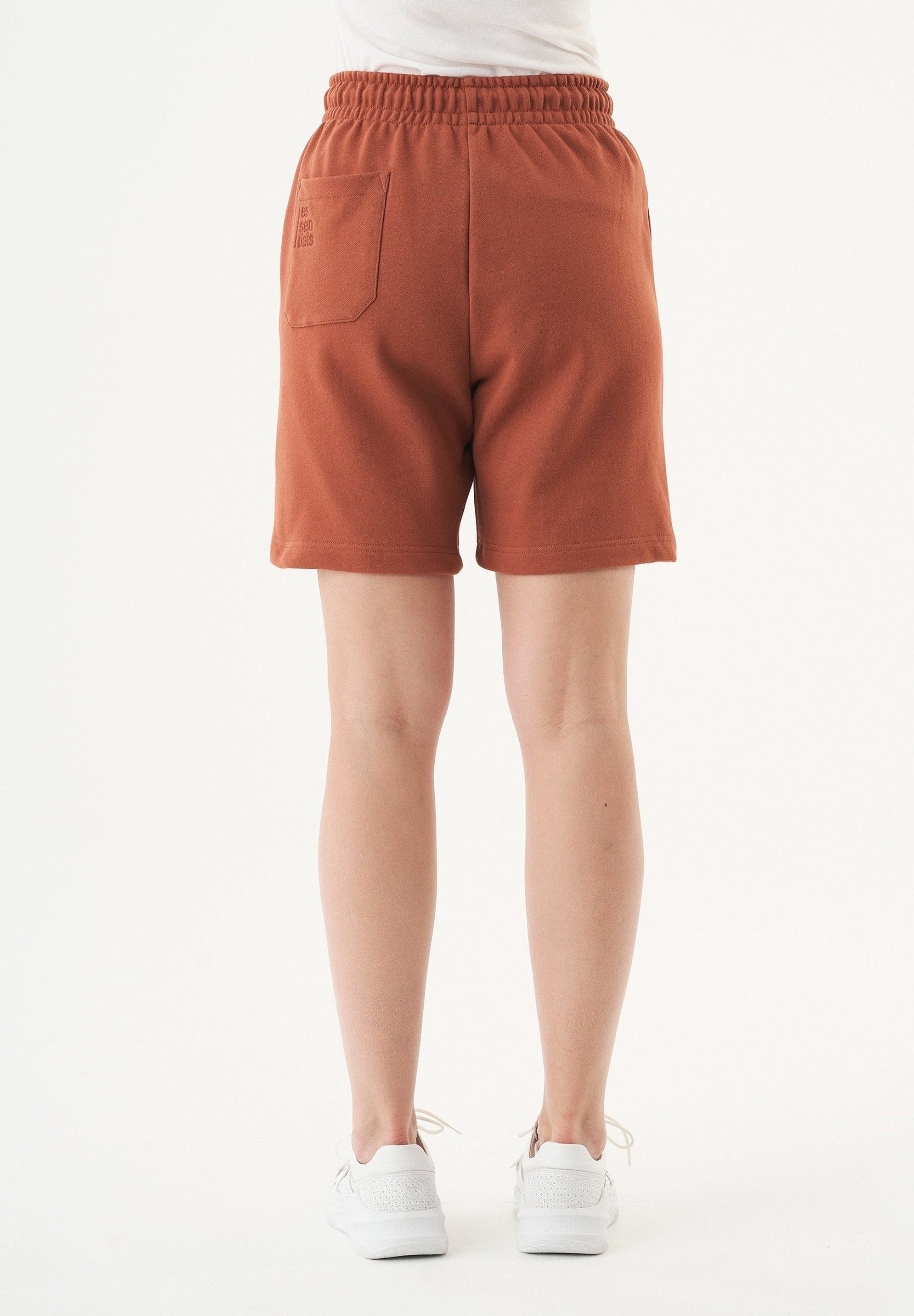 SHEYMA | Sweat Shorts in 100% Organic Cotton in cinnamon - Ecomarket.com