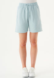SHEYMA | Sweat Shorts in 100% Organic Cotton in mint blue - Ecomarket.com