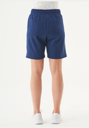 SHEYMA | Sweat Shorts in 100% Organic Cotton in navy - Ecomarket.com