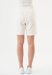 SHEYMA | Sweat Shorts in 100% Organic Cotton in off white - Ecomarket.com