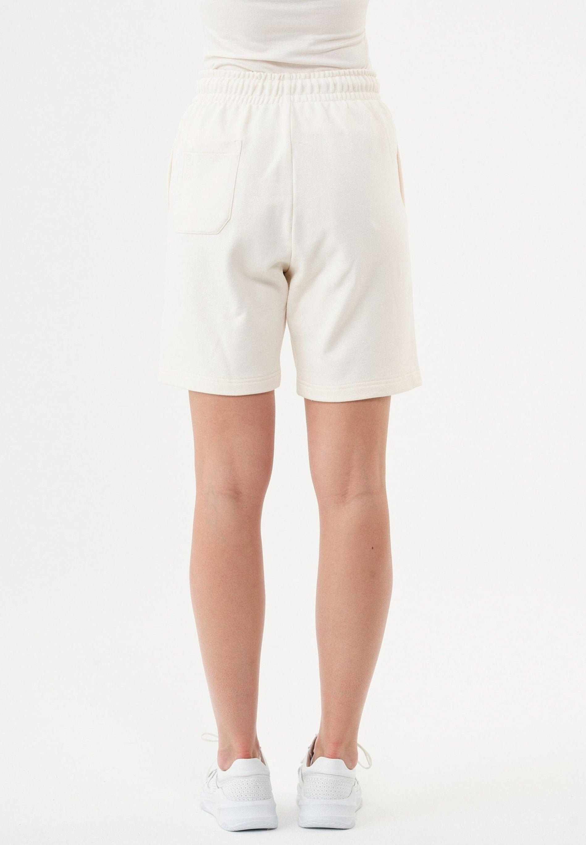 SHEYMA | Sweat Shorts in 100% Organic Cotton in off white - Ecomarket.com