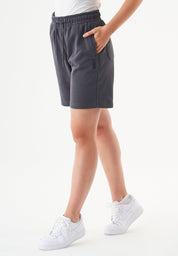 SHEYMA | Sweat Shorts in 100% Organic Cotton in antracite - Ecomarket.com