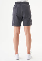 SHEYMA | Sweat Shorts in 100% Organic Cotton in antracite - Ecomarket.com