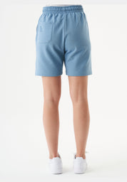 SHEYMA | Sweat Shorts in 100% Organic Cotton in steal blue - Ecomarket.com