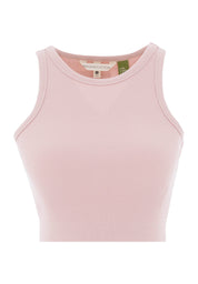 SONNIA | Cropped Ribbed Top in Organic Cotton in pink - Ecomarket.com
