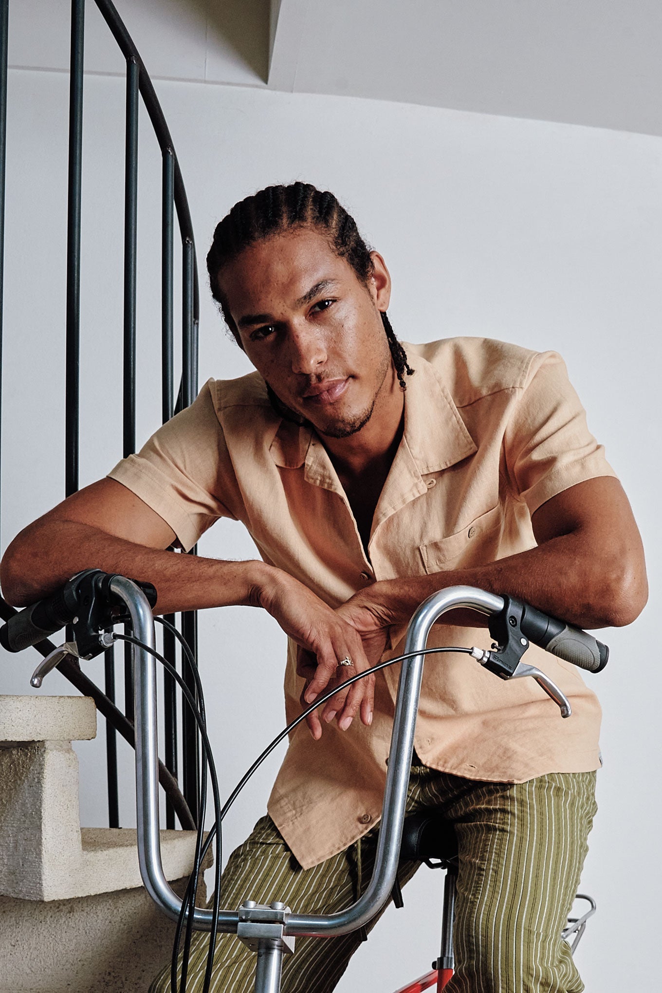SPINDRIFT - Organic Linen Cotton Shirt - Sand - Ecomarket.com