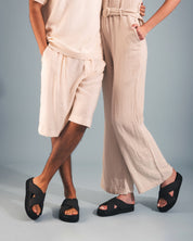 DAVU Vegan Sandals in Black - Ecomarket.com