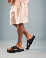 DAVU Vegan Sandals in Black - Ecomarket.com