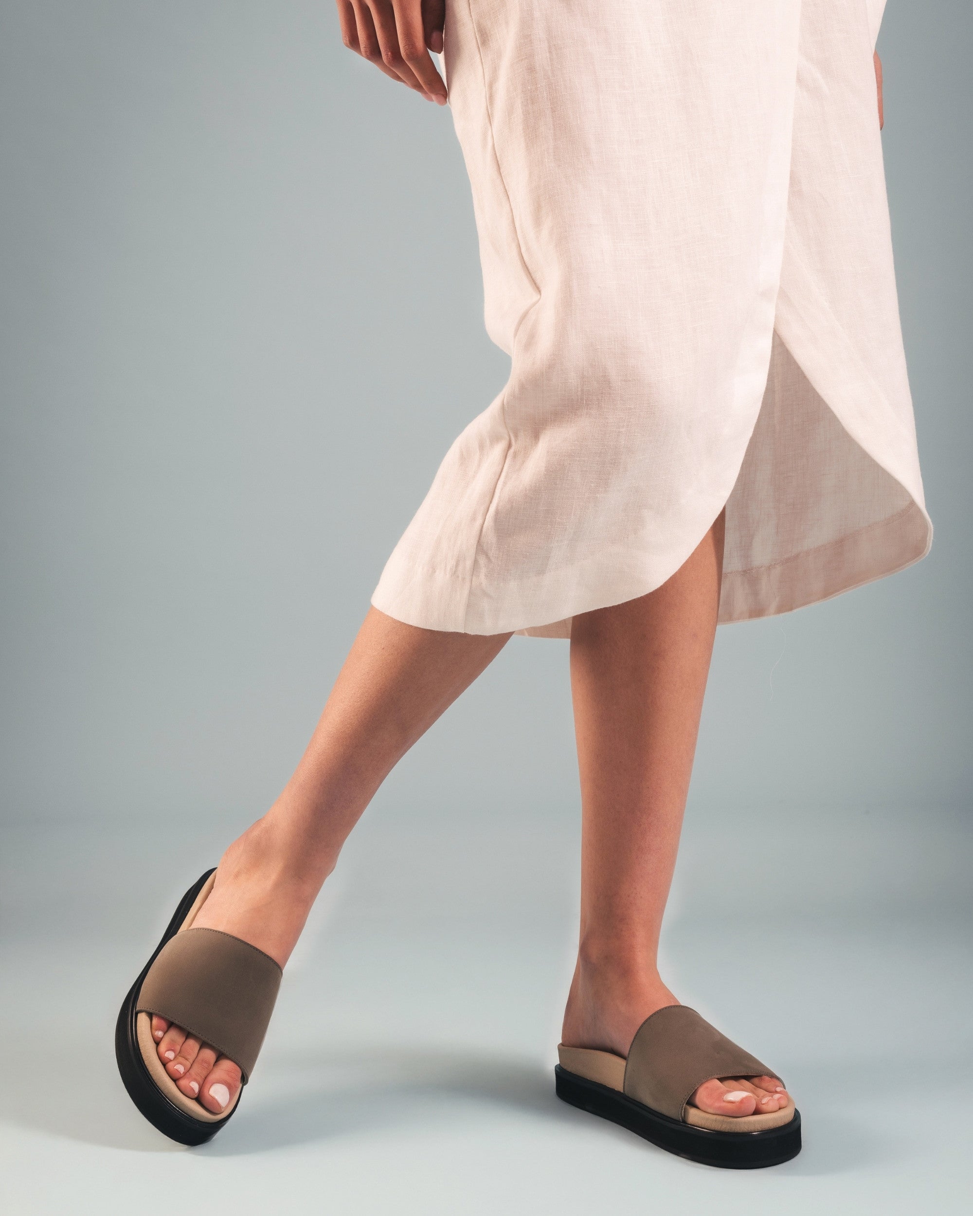 OKINA Vegan Sandals in Green - Ecomarket.com