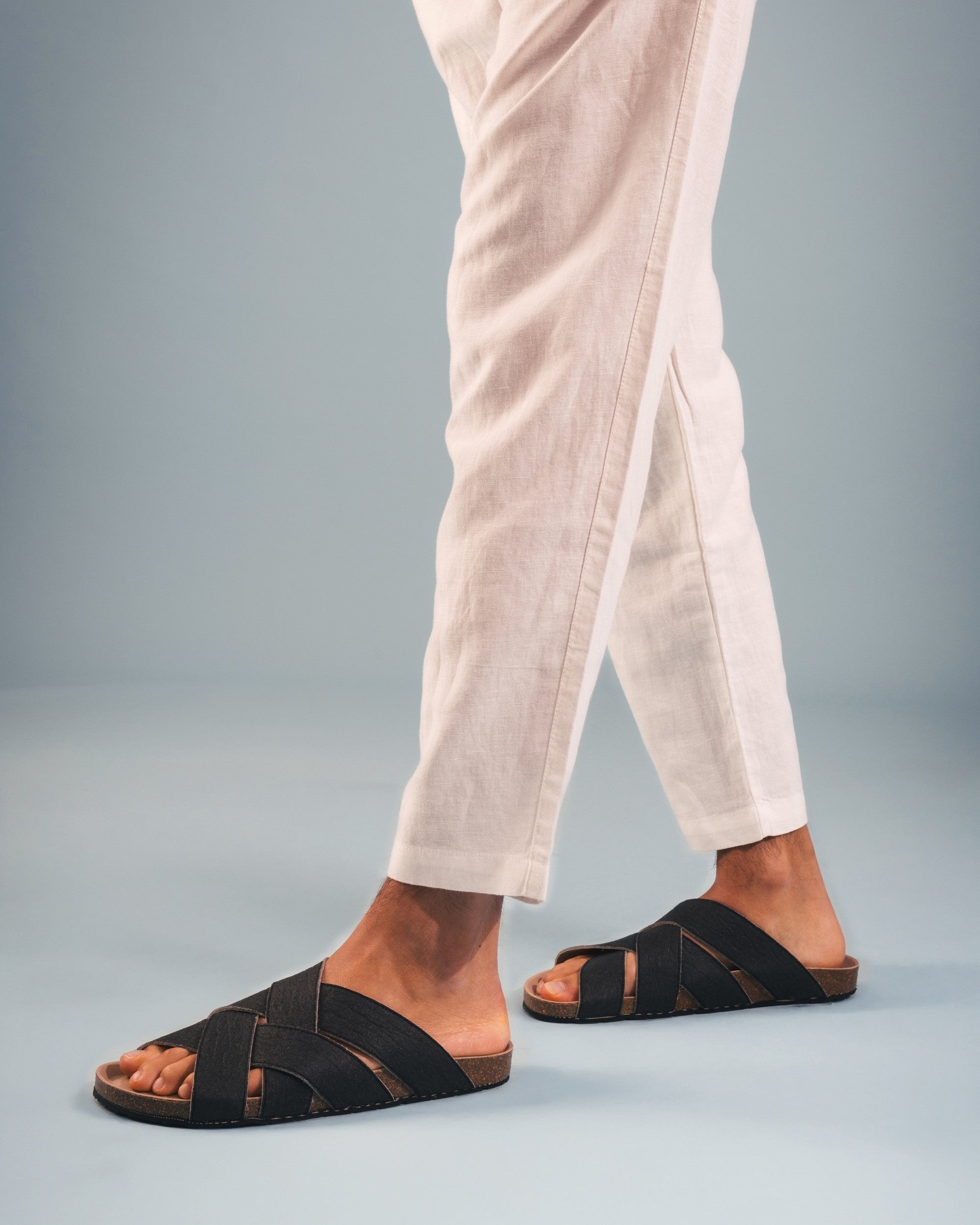 TANNA Black Vegan Sandals - Ecomarket.com