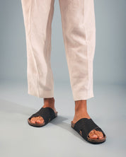 TUPAI Black Vegan Sandals - Ecomarket.com