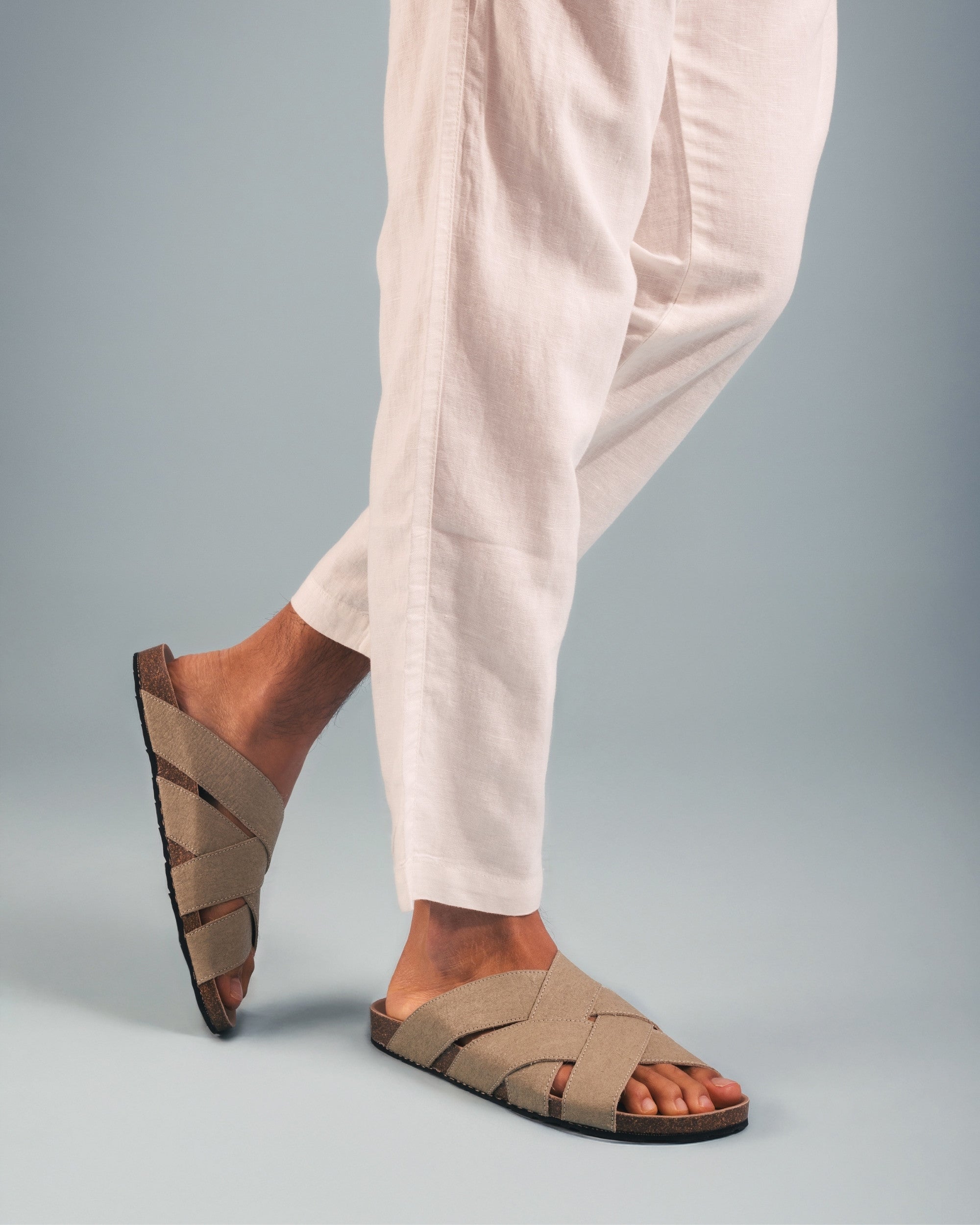 TANNA Green Vegan Sandals - Ecomarket.com