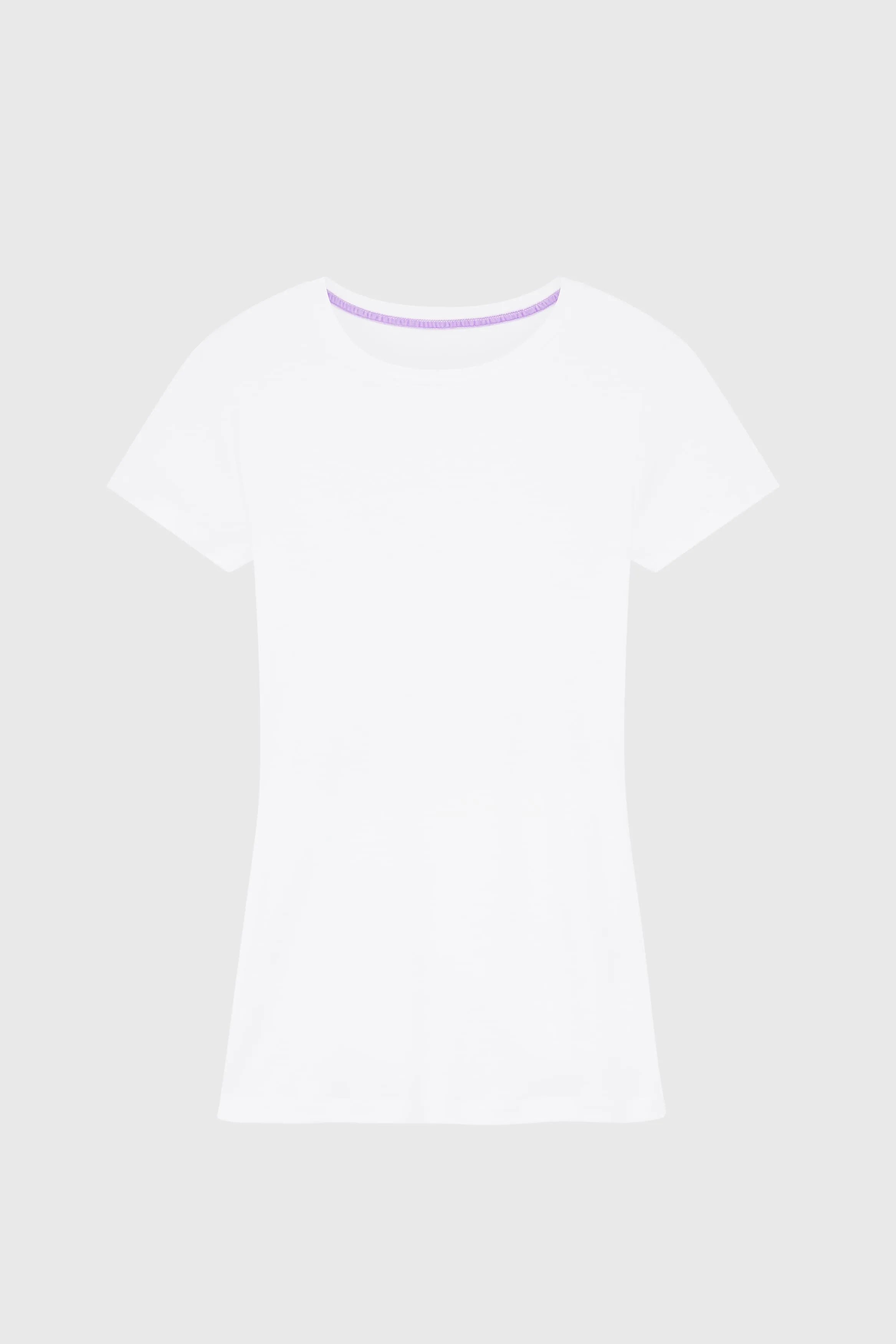 Short Sleeve Crew Neck Cotton Modal Blend T-shirt - Ecomarket.com