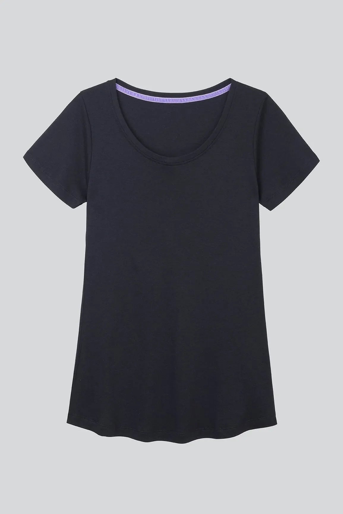 Scoop Neck Cotton Modal Blend T-shirt - Ecomarket.com