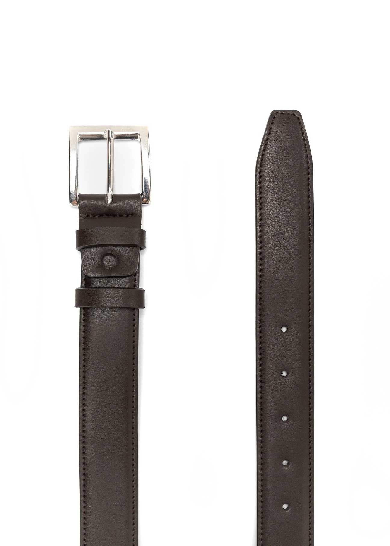 Classic Vegan Belt in Dark Brown - Ecomarket.com