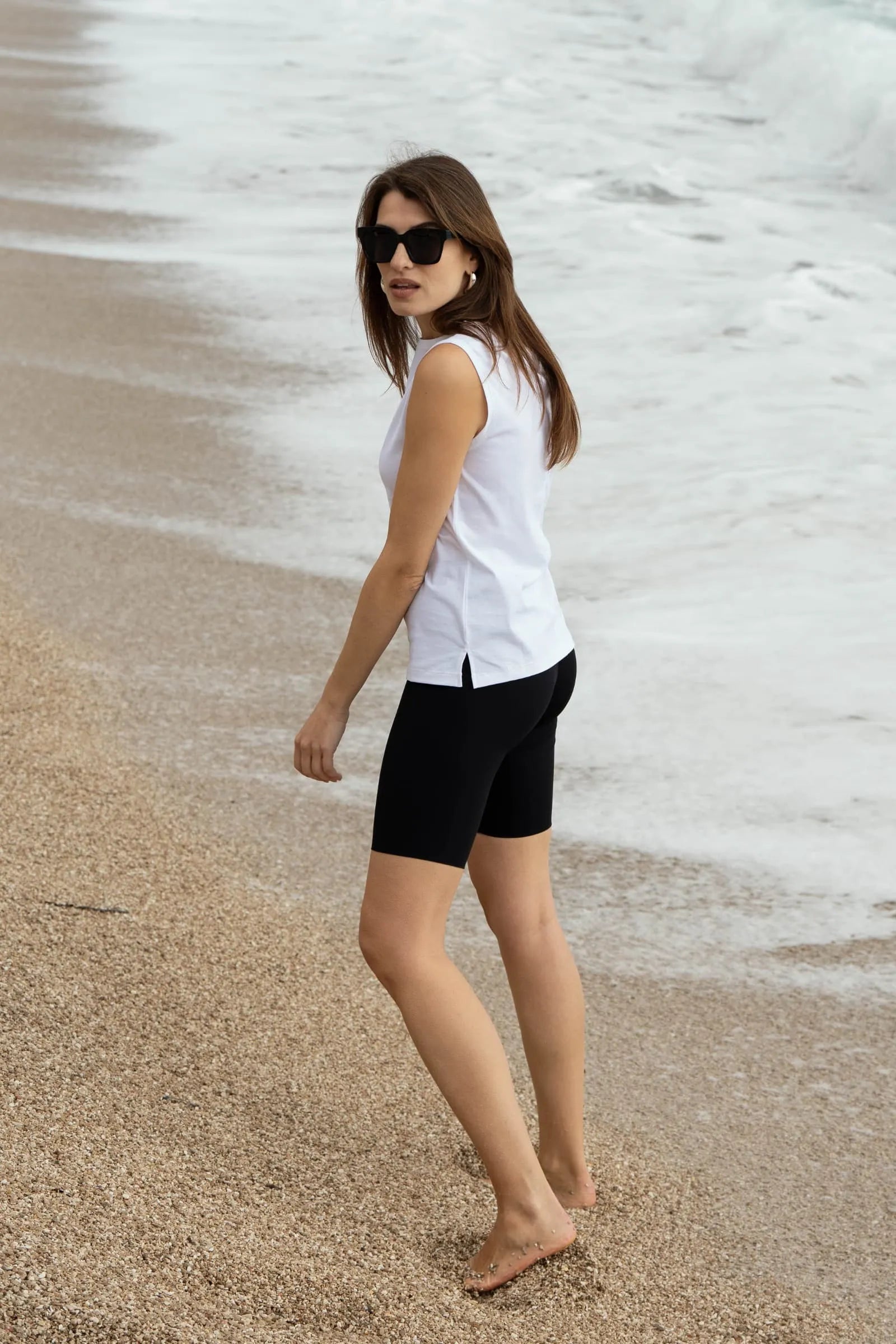 Supima Cotton High Neck Tank Top - Ecomarket.com