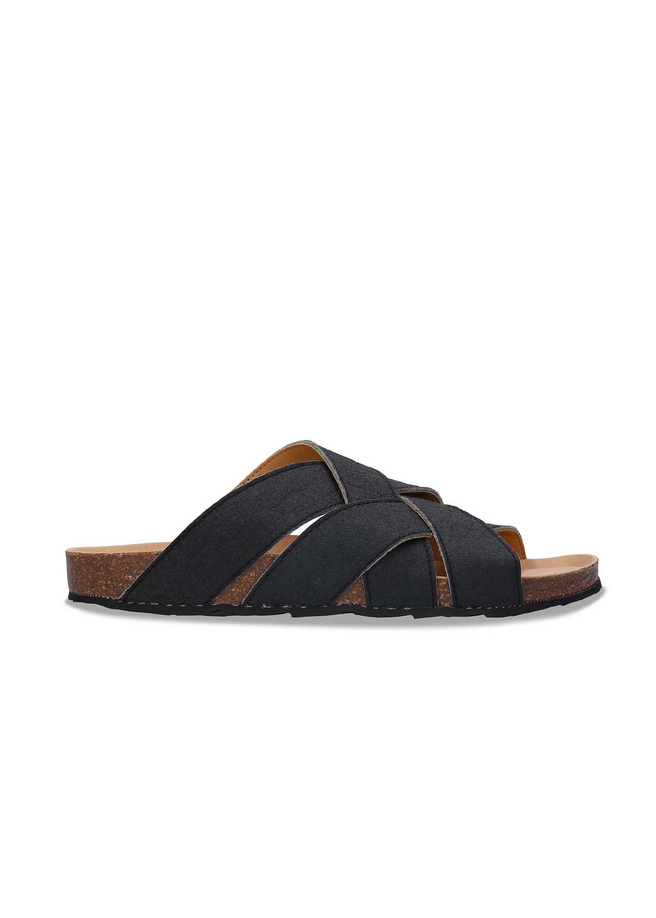 TANNA Black Vegan Sandals - Ecomarket.com