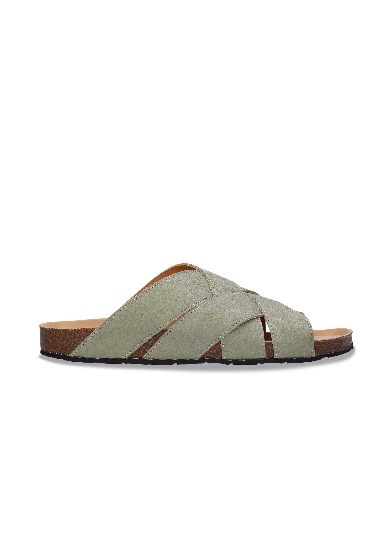TANNA Green Vegan Sandals - Ecomarket.com
