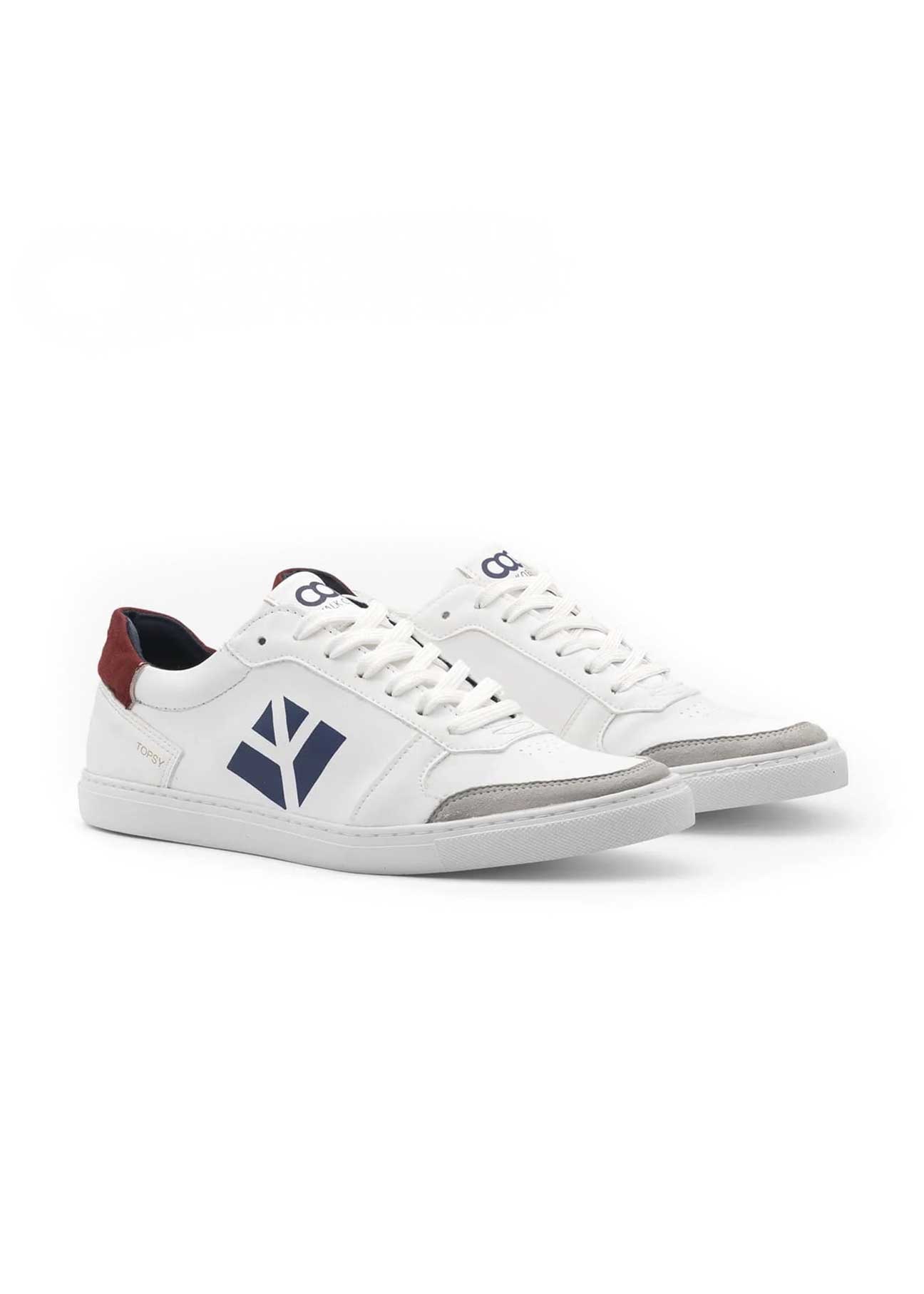 Topsy Vegan Sneaker blue white & red - Ecomarket.com