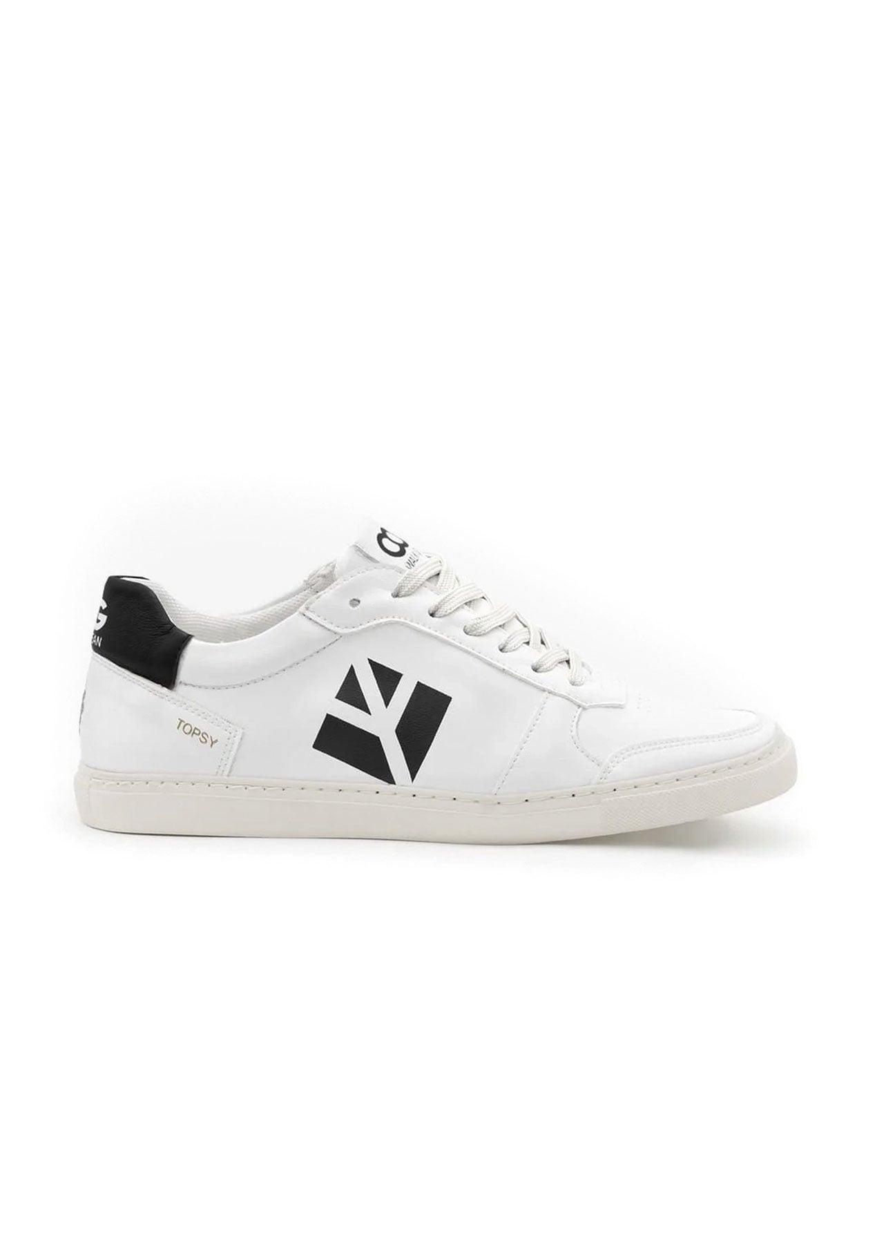 Topsy Vegan Sneaker white & Black - Ecomarket.com