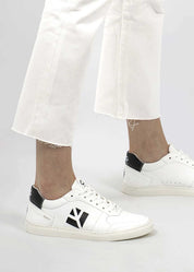 Topsy Vegan Sneaker white & Black - Ecomarket.com