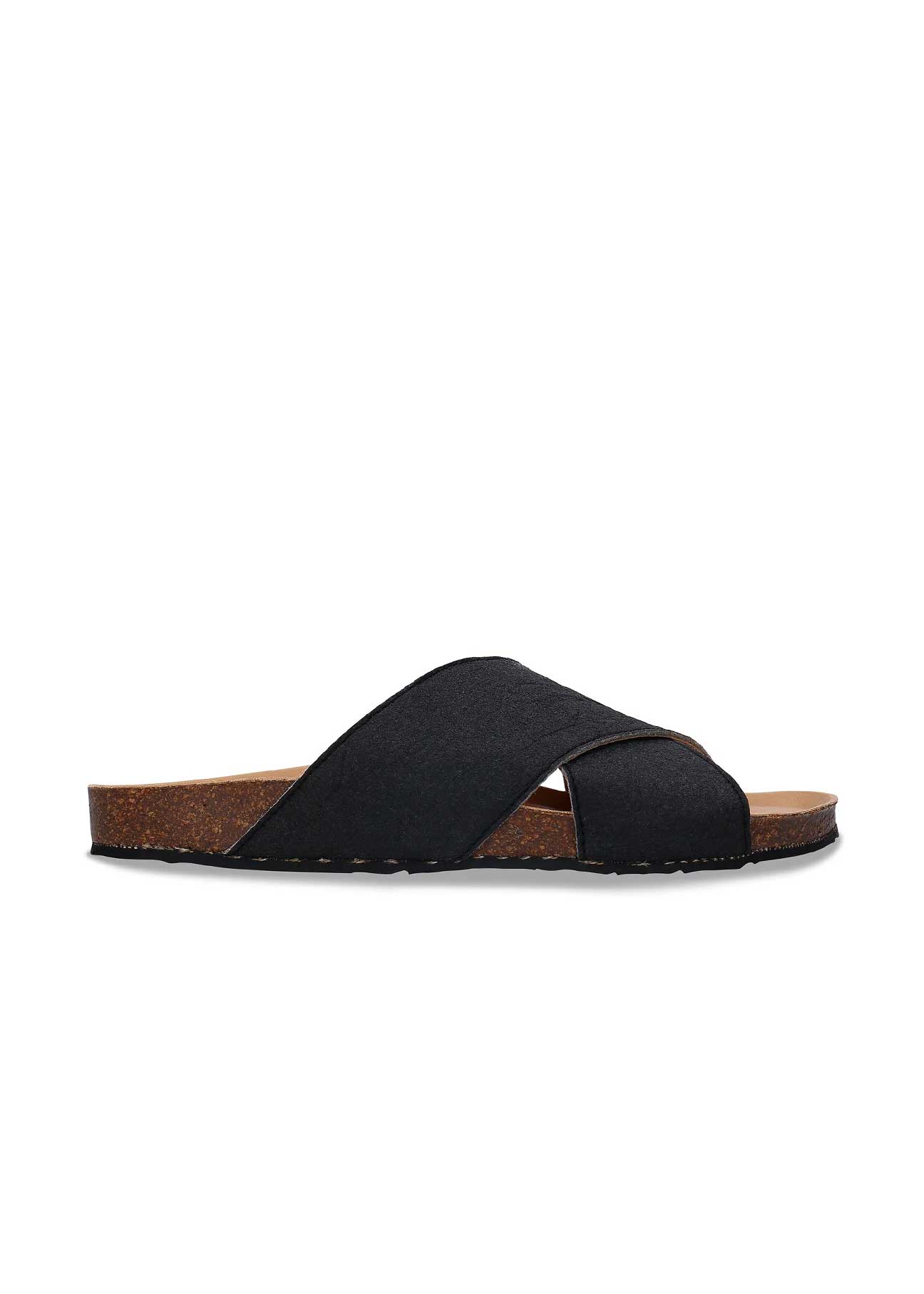 TUPAI Black Vegan Sandals - Ecomarket.com
