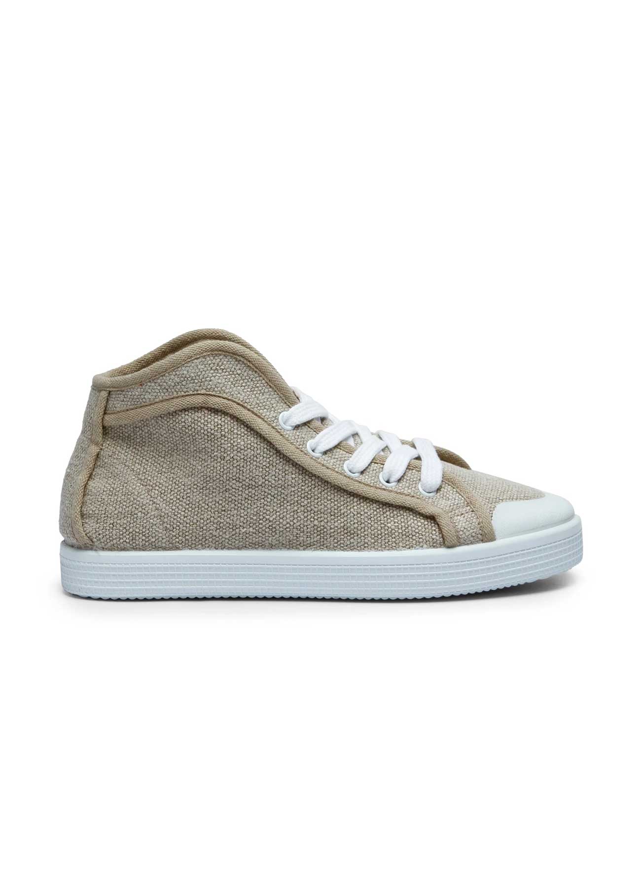 Taylor High-Top Vegan Hemp Sneaker - Nature - Ecomarket.com