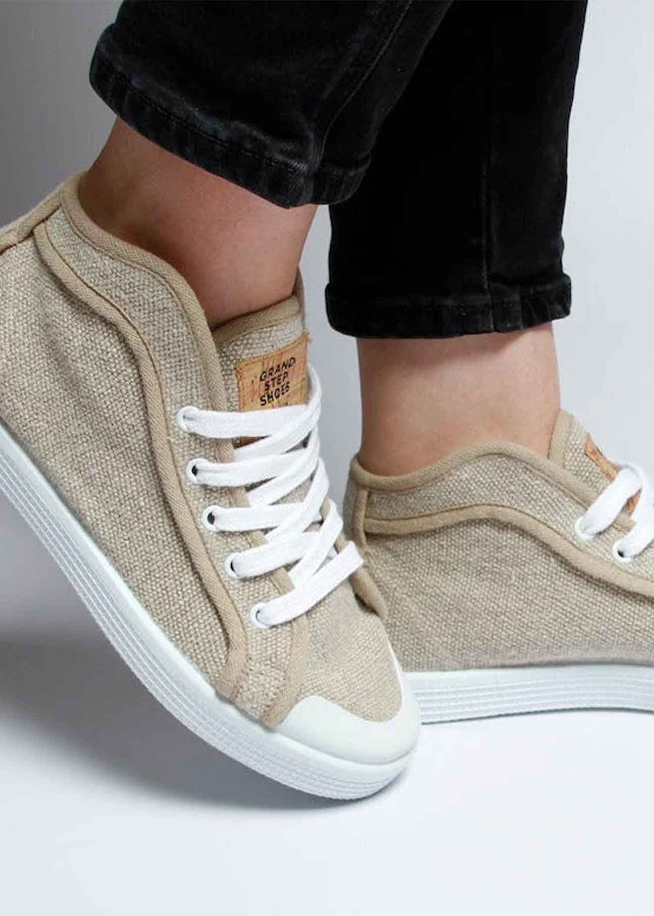 Taylor High-Top Vegan Hemp Sneaker - Nature - Ecomarket.com