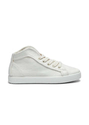 Taylor High-Top Vegan Hemp Sneaker - White - Ecomarket.com