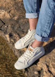 Taylor High-Top Vegan Hemp Sneaker - White - Ecomarket.com