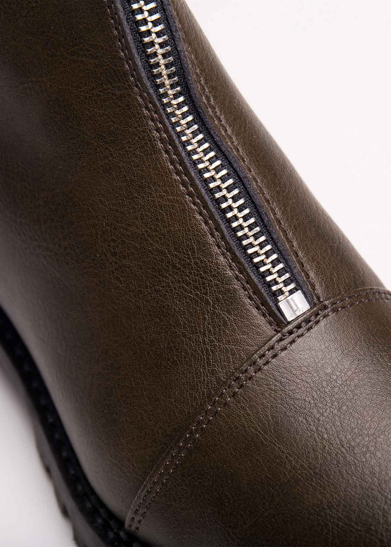 Tecla Vegan Ankle Boots Brown - Ecomarket.com