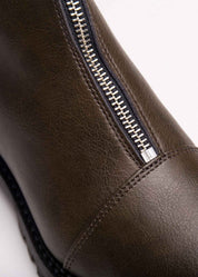 Tecla Vegan Ankle Boots Brown - Ecomarket.com