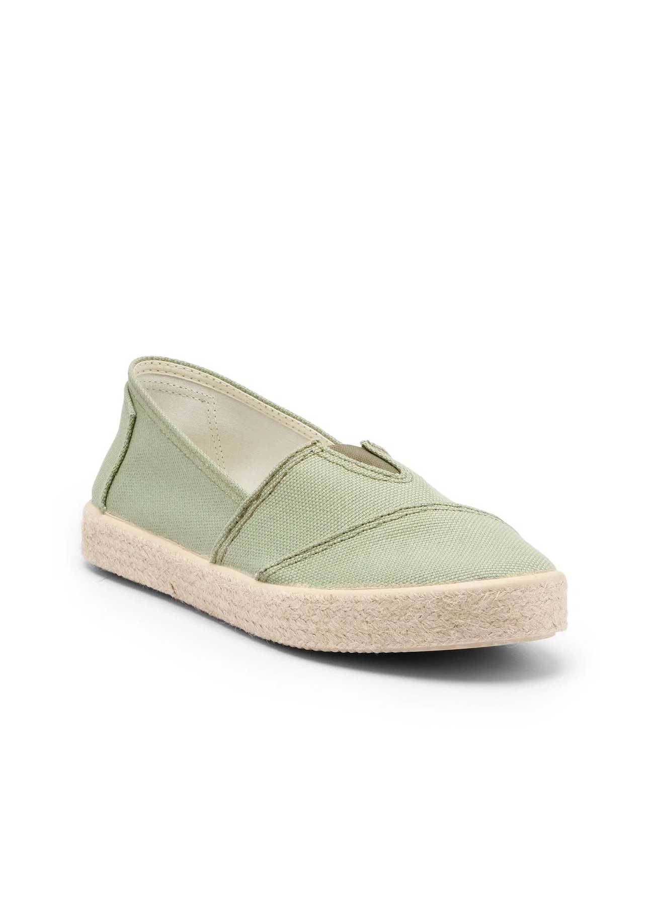 Tim Organic Cotton Espadrille Slip-On – Mint - Ecomarket.com