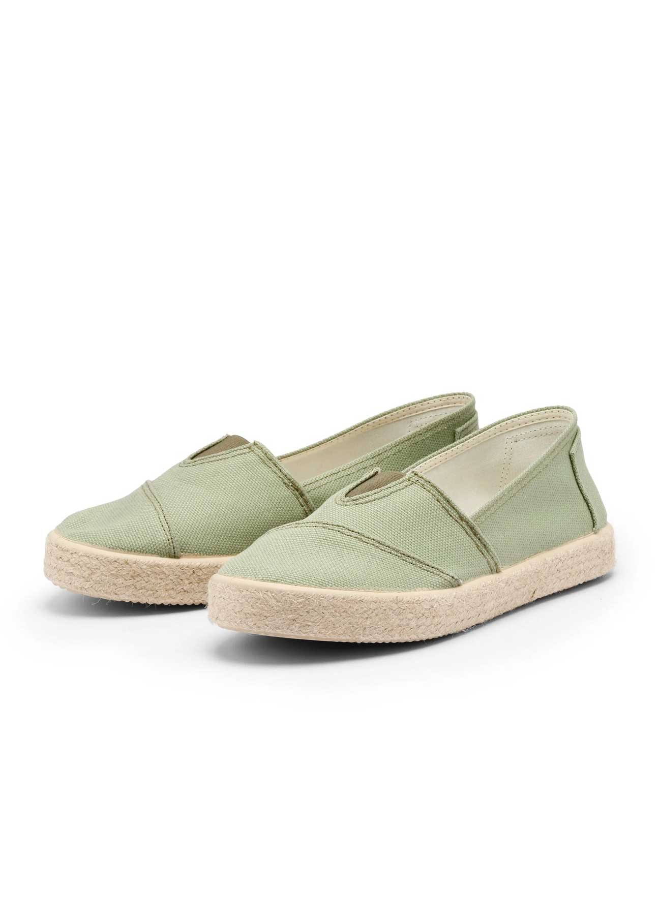 Tim Organic Cotton Espadrille Slip-On – Mint - Ecomarket.com