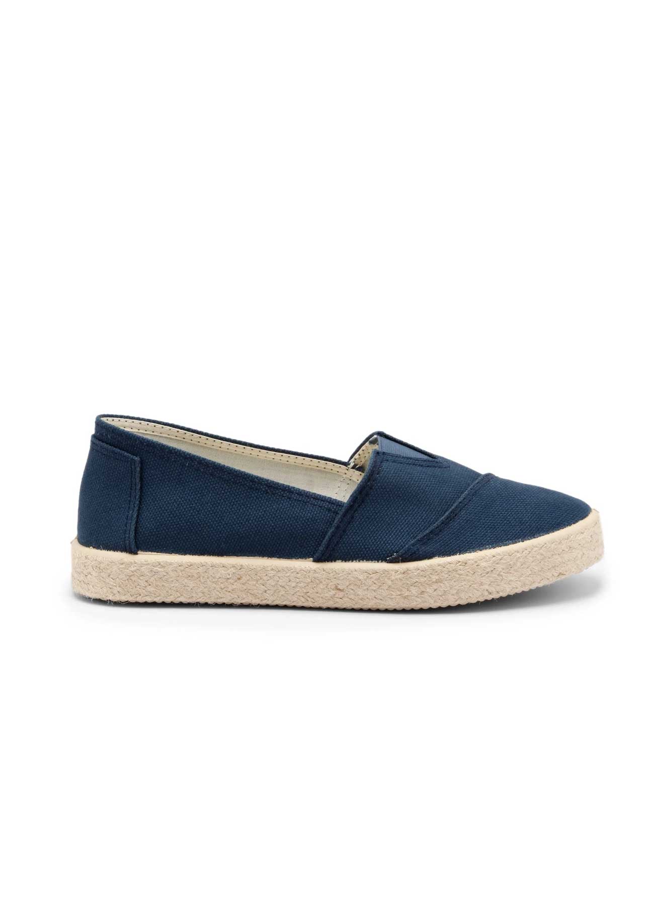 Tim Organic Cotton Espadrille Slip-On – Navy - Ecomarket.com