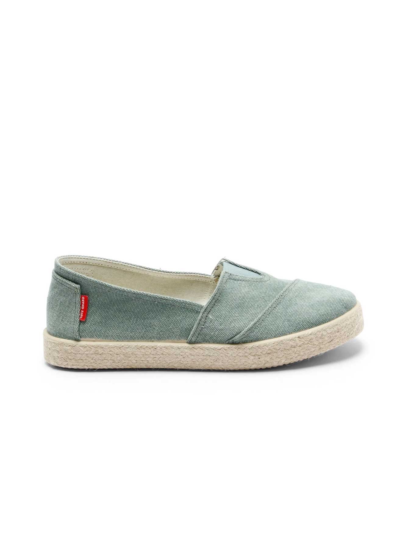 Tim Organic Cotton Espadrille Slip-On – Seagreen - Ecomarket.com