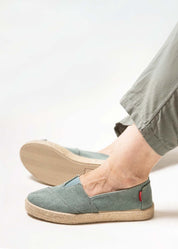 Tim Organic Cotton Espadrille Slip-On – Seagreen - Ecomarket.com
