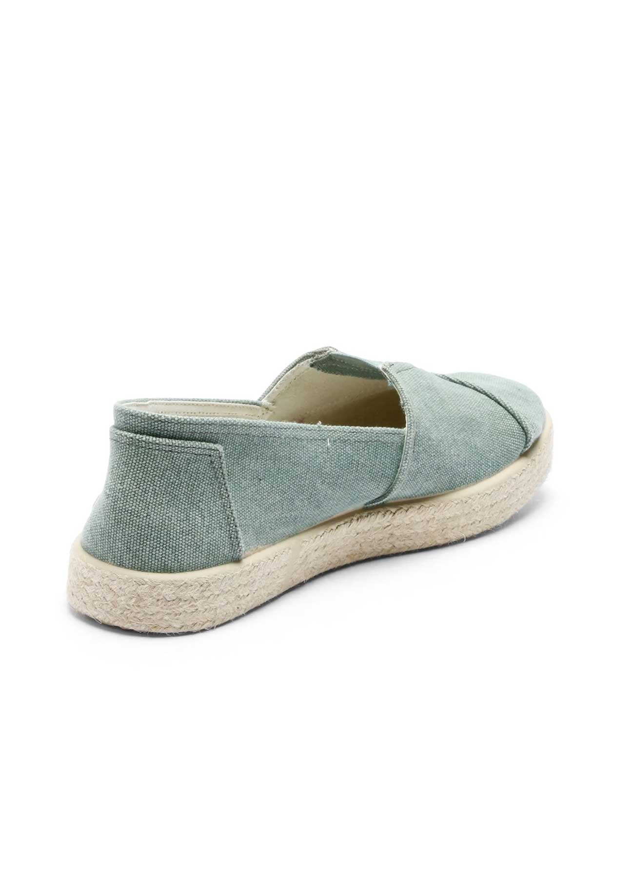 Tim Organic Cotton Espadrille Slip-On – Seagreen - Ecomarket.com