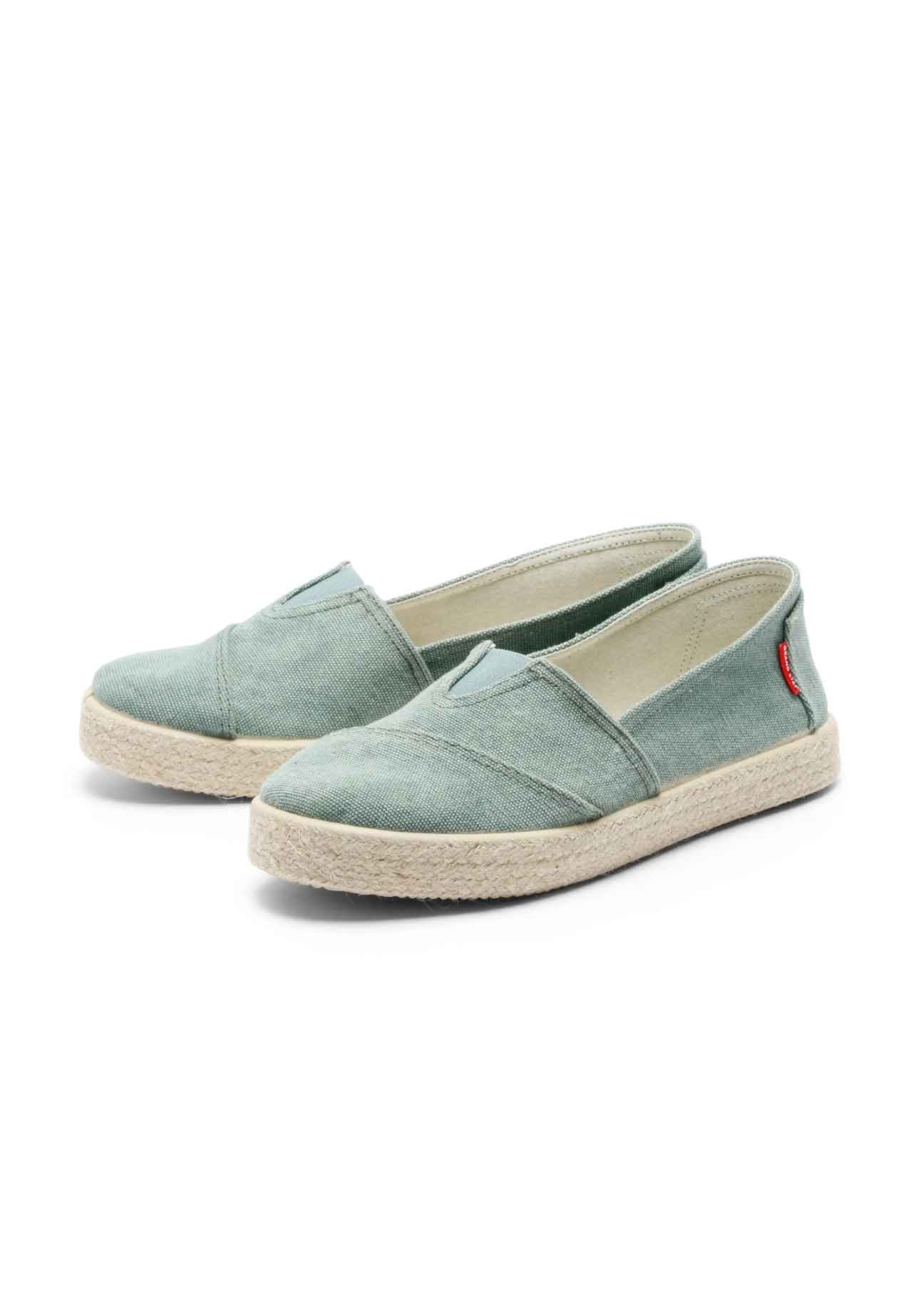Tim Organic Cotton Espadrille Slip-On – Seagreen - Ecomarket.com