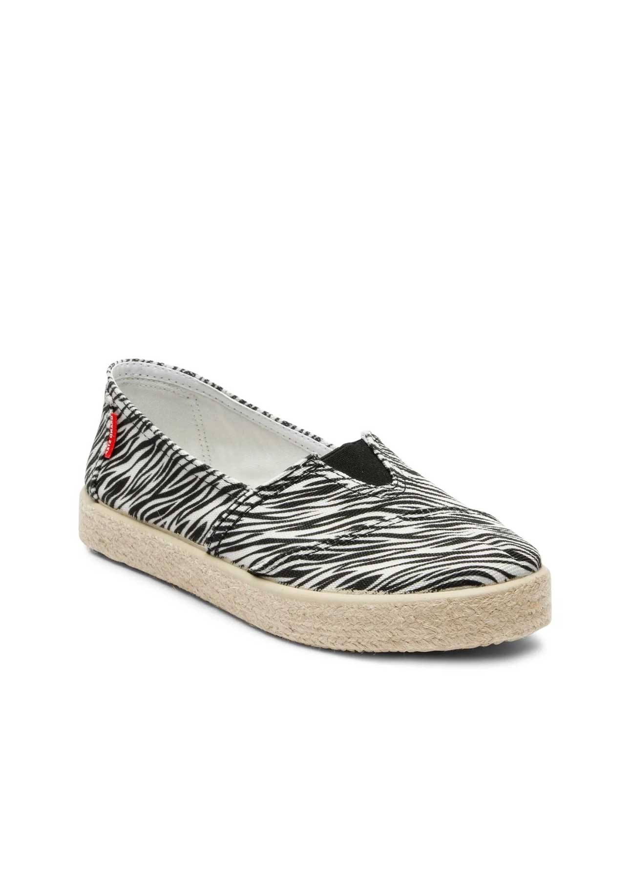 Tim Seaqual Recycled Slip-On Espadrilles – Zebra Print Edition - Ecomarket.com